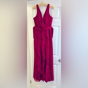 Gorgeous long red bridesmaid dress. Only worn once. Great condition! Love it!